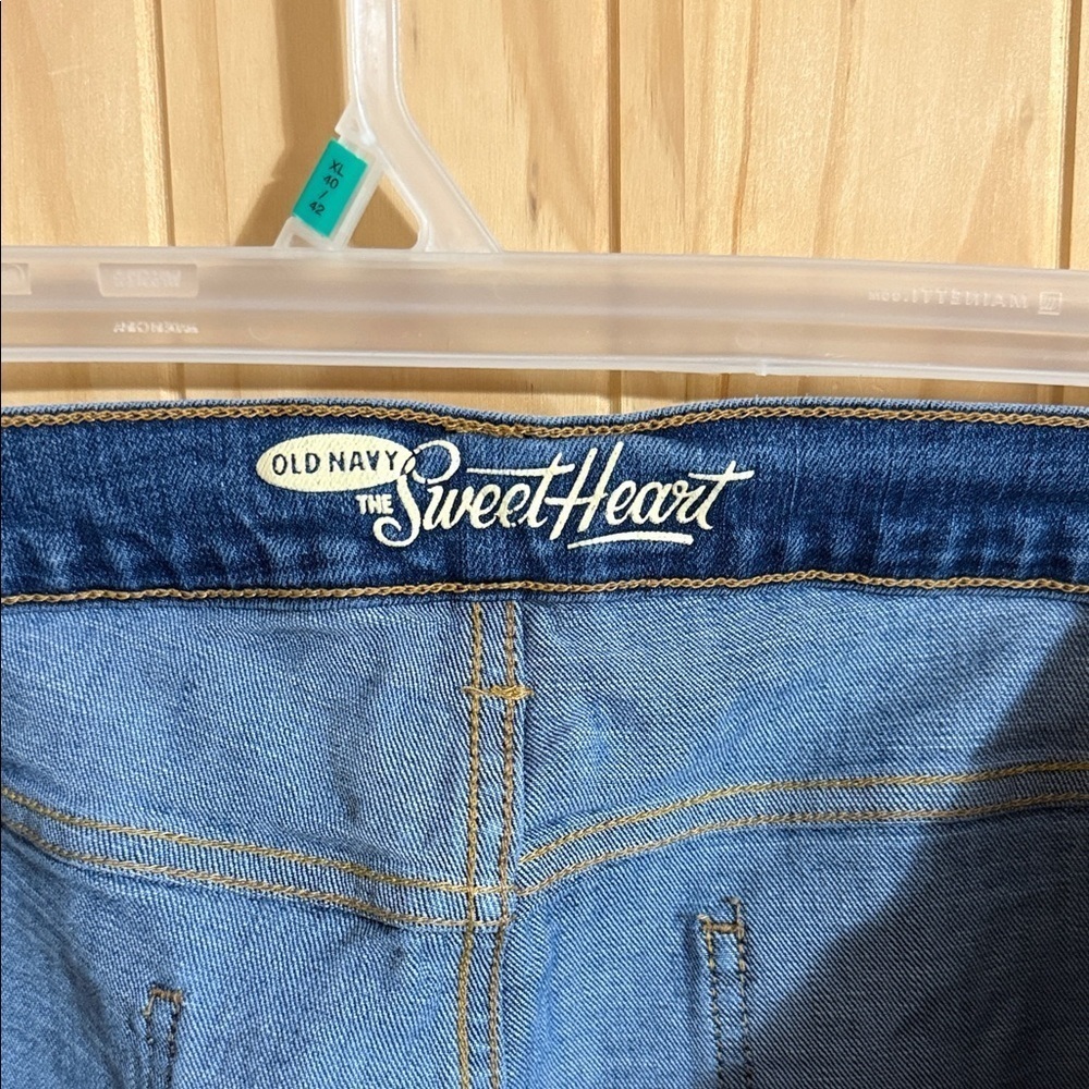 Old Navy The Sweet Heart Blue Straight-Leg Jeans - Picture 2 of 4